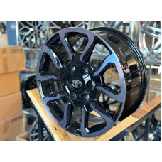 Диск литой TOYOTA 1103 D17 7.5 6X139.7 ET25 106.1 Black Face + Dark Lacque