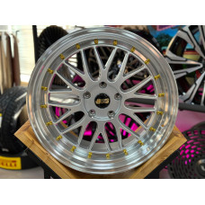 Диск литой BBS LM KS014 D19 8.5/9.5 5X120 ET22/ET28 74.1 Silver Polish Lip